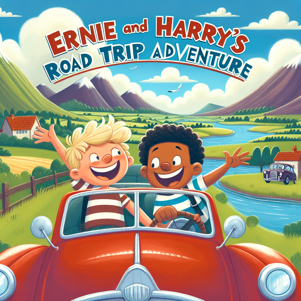 Generate audio story with fabul.io : Ernie and Harry's Road Trip Adventure