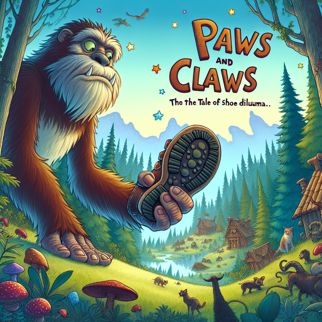 Generate audio story with fabul.io : Paws and Claws: The Tale of Bigfoot's Shoe Dilemma