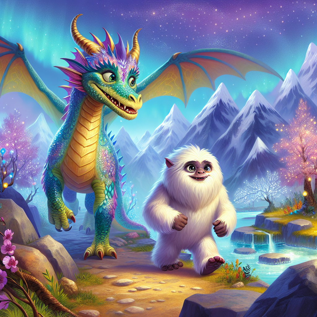 Generate audio story with fabul.io : The Dragon and the Yeti: A Quest for Cuteness