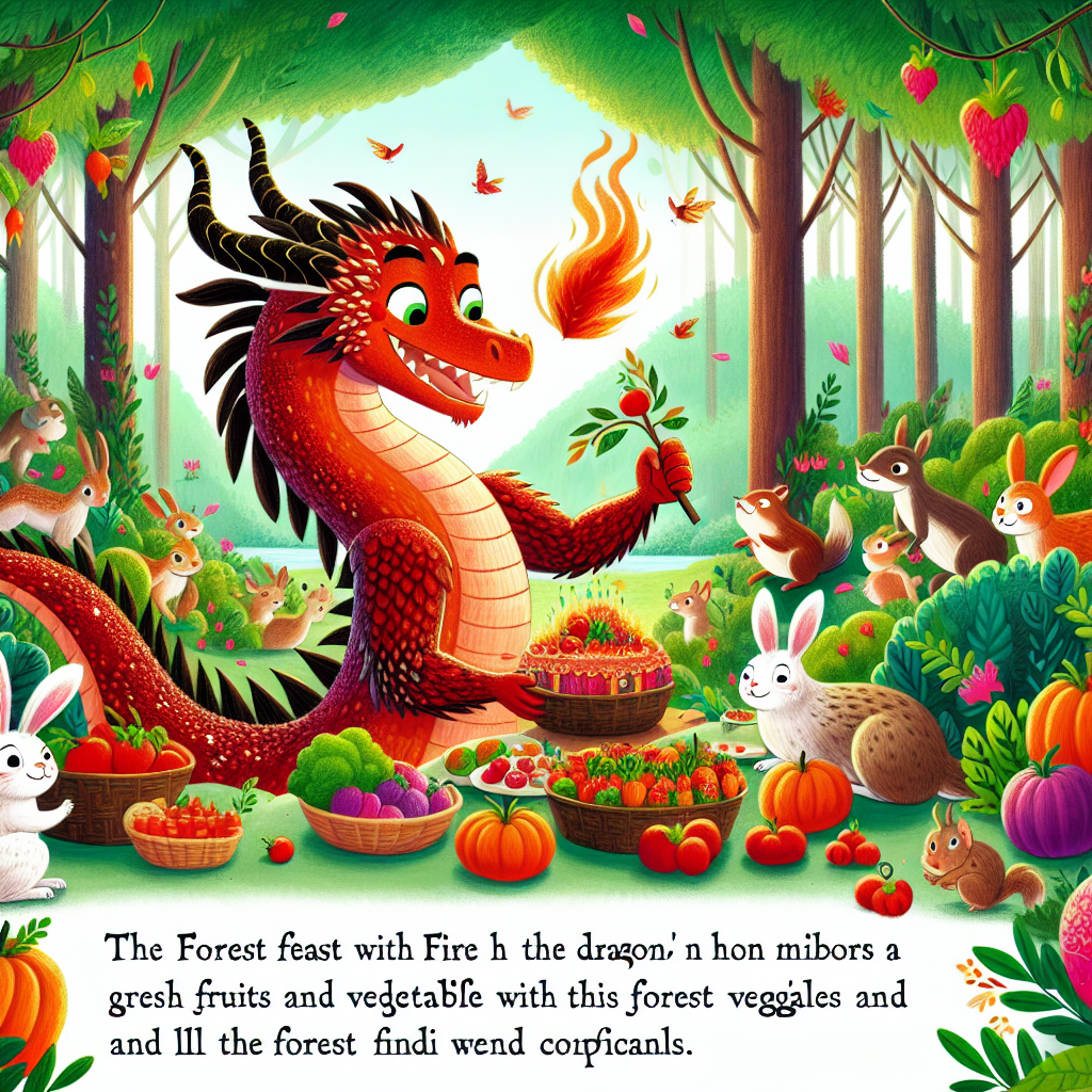 Generate audio story with fabul.io : The Forest Feast with Fire the Dragon