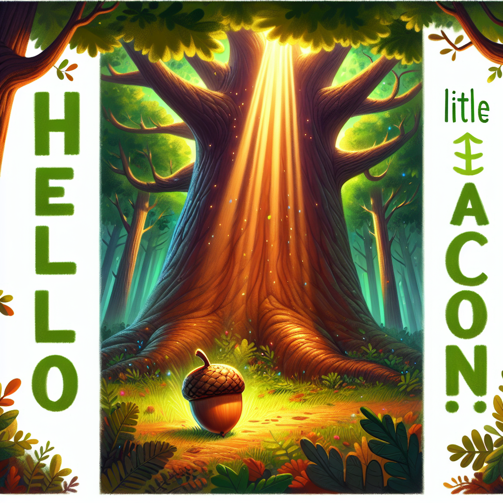 Generate audio story with fabul.io : Hello, Little Acorn!