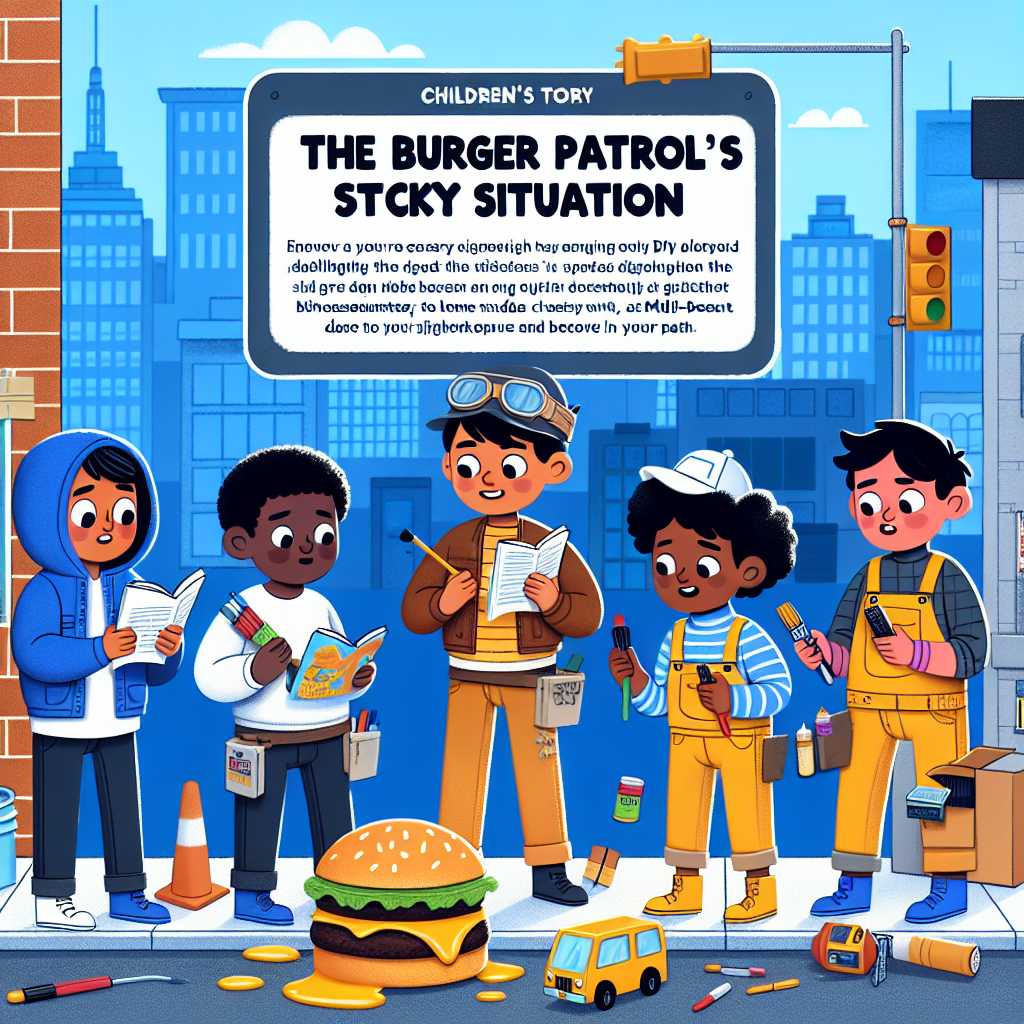 Generate audio story with fabul.io : The Burger Patrol's Sticky Situation