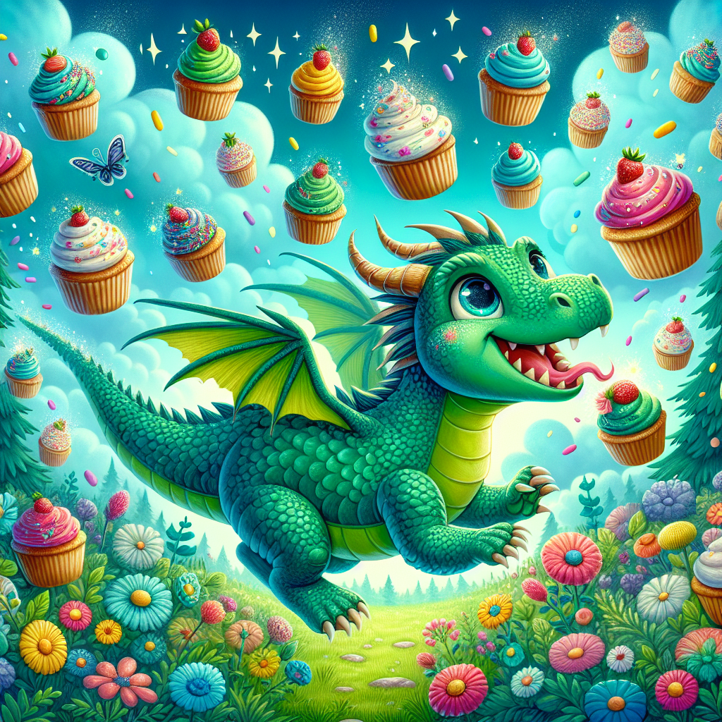 Generate audio story with fabul.io : Le Dragon et les Cupcakes Volants