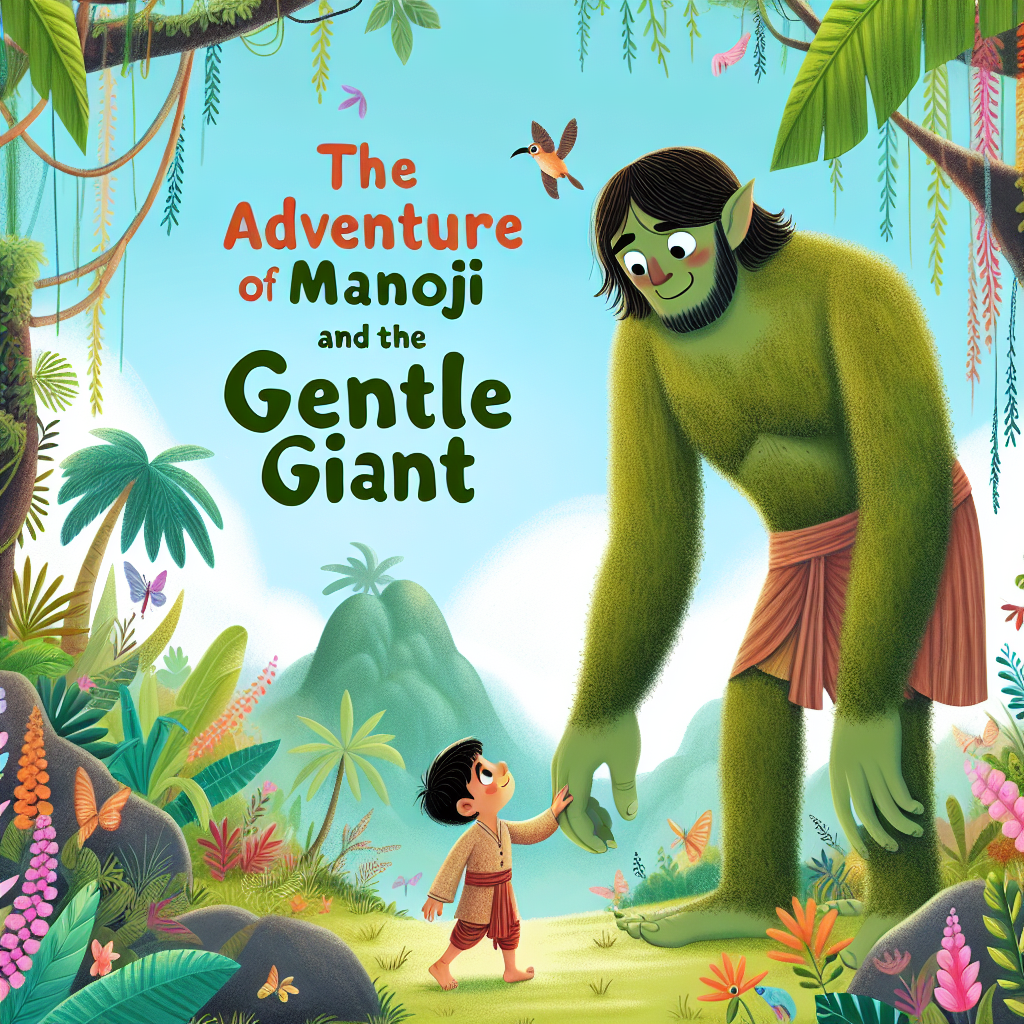 Generate audio story with fabul.io : The Adventure of Manoji and the Gentle Giant