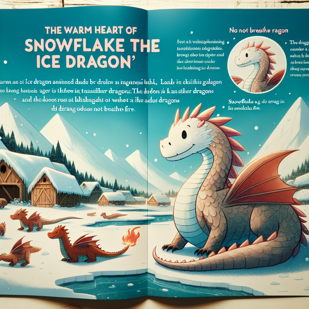Generate audio story with fabul.io : The Warm Heart of Snowflake the Ice Dragon