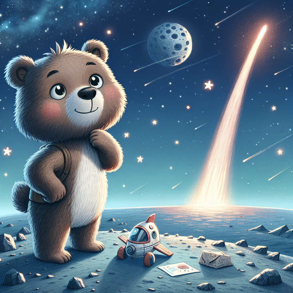 Generate audio story with fabul.io : การผจญภัยในอวกาศของหมีน้อยกับดาวหางอันมหัศจรรย์
