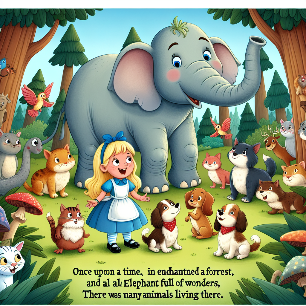 Generate audio story with fabul.io : A Aventura de Alice e o Elefante Falante