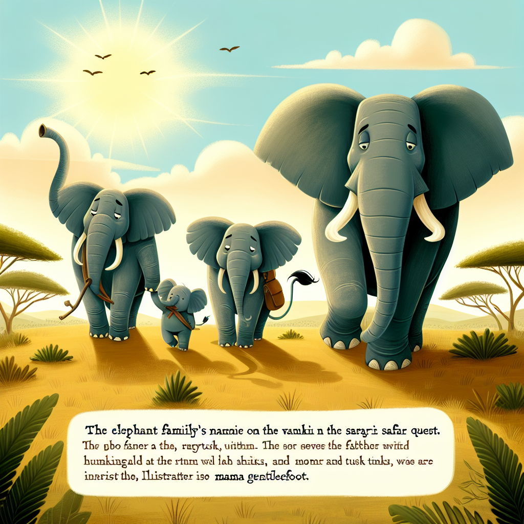 Generate audio story with fabul.io : The Elephant Family's Safari Quest