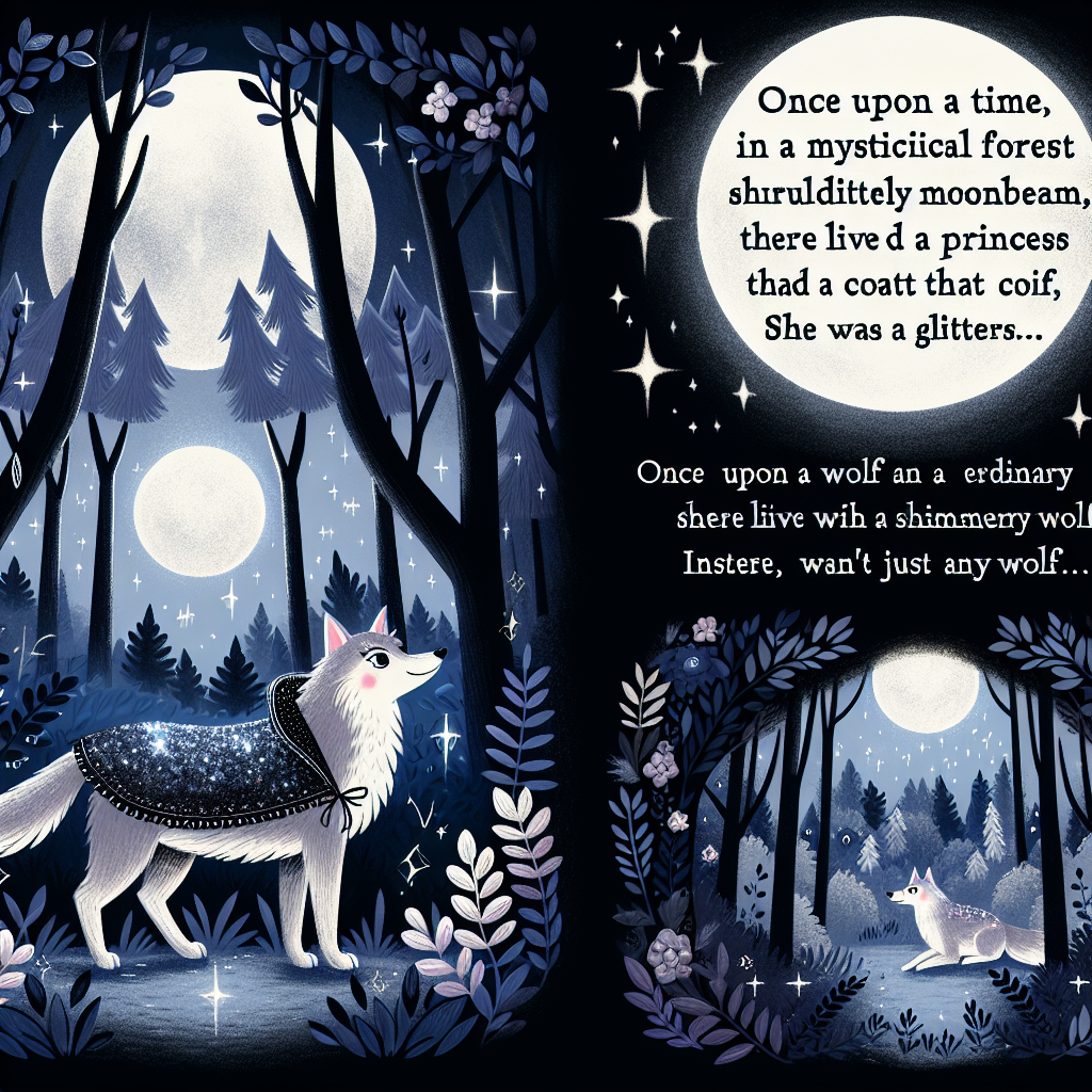 Generate audio story with fabul.io : The Wolf Princess and the Moonlit Forest