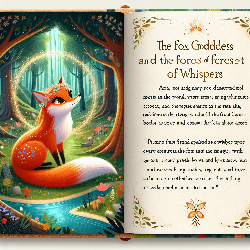 Generate audio story with fabul.io : The Fox Goddess and the Forest of Whispers