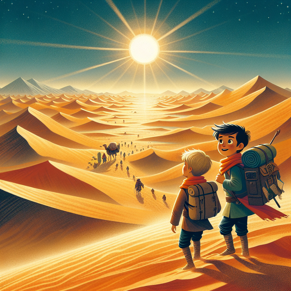 Generate audio story with fabul.io : The Desert Quest of Peter and Ares