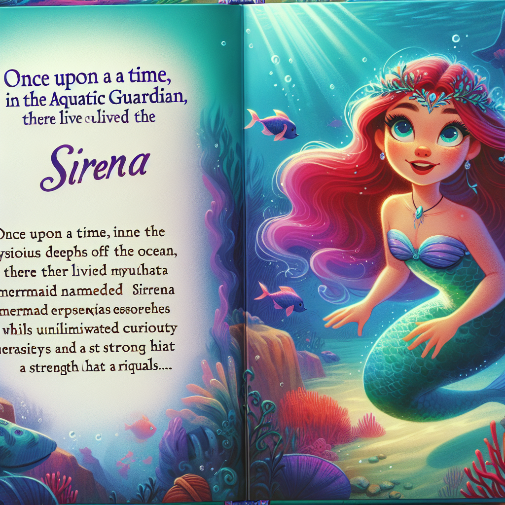Generate audio story with fabul.io : Sirena, la Protectrice Aquatique