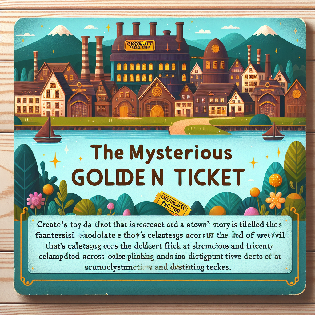 Generate audio story with fabul.io : The Mysterious Golden Tickets