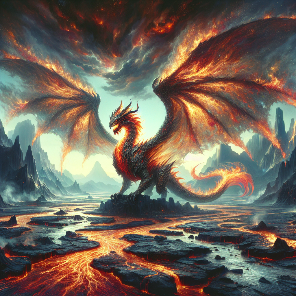 Generate audio story with fabul.io : Supra the Flame-Winged Dragon