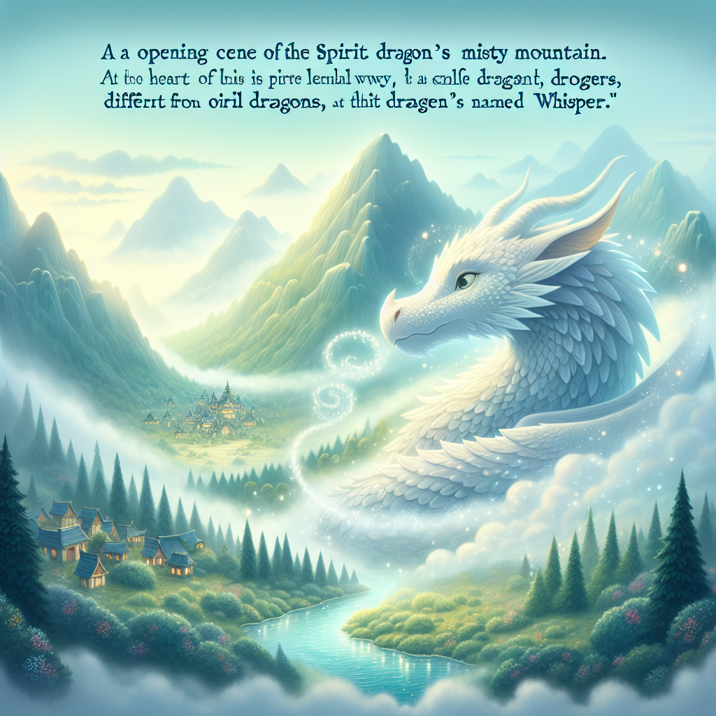 Generate audio story with fabul.io : The Spirit Dragon's Misty Mountain
